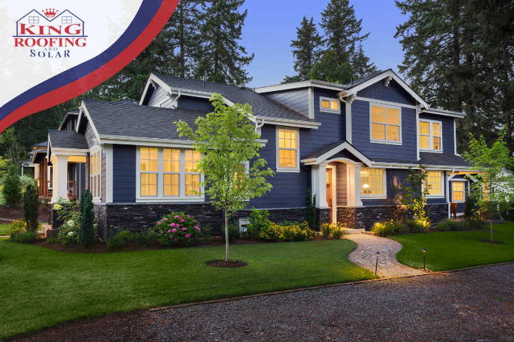 Beautiful home with architectural shingles installed by an Athens roofer.