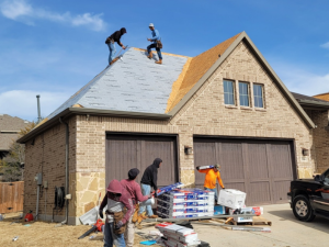 King Roofing and Solar's team installing an energy-efficient roof in Athens.